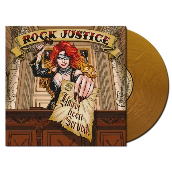 Rock Justice - You've Been Served (Gold Vinyl Lp) in the group VINYL / Upcoming releases / Hårdrock at Bengans Skivbutik AB (5687146)