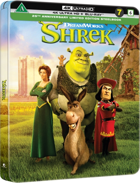 Movie - Shrek (25th Ltd Steelbook 3-disc / 4K UHD + Blu-ray) in the group Movies / Film UHD-4K at Bengans Skivbutik AB (5690104)