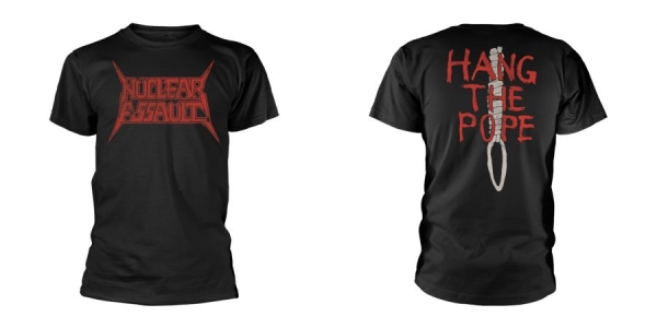 Nuclear Assault - T/S Hang The Pope (Xl) in the group MERCHANDISE / T-shirt / Kommande / Hårdrock at Bengans Skivbutik AB (5691201)