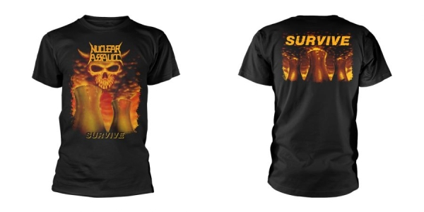 Nuclear Assault - T/S Survive (L) in the group MERCHANDISE / T-shirt / Kommande / Hårdrock at Bengans Skivbutik AB (5691210)