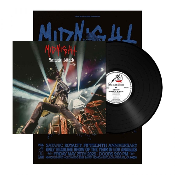 Midnight - Satanic Attack Live! (Black Vinyl L in the group VINYL / Upcoming releases / Hårdrock at Bengans Skivbutik AB (5691337)
