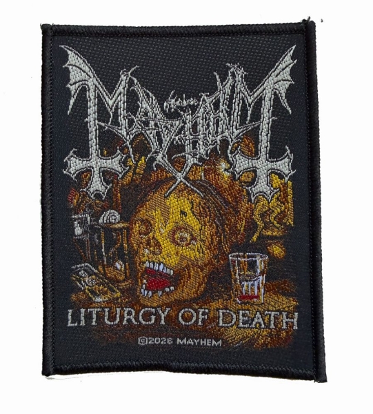 Mayhem - Patch Liturgy Of Death (10 Cm X 7,8 in the group MERCHANDISE / Accessoarer / Kommande / Hårdrock at Bengans Skivbutik AB (5691955)