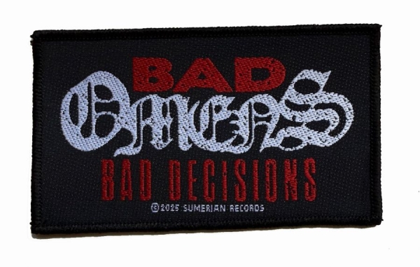 Bad Omens - Patch Bad Decisions (5,7 Cm X 10 Cm in the group MERCHANDISE / Accessoarer / Kommande / Hårdrock at Bengans Skivbutik AB (5691962)