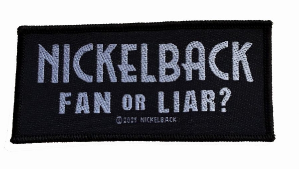 Nickelback - Patch Fan Or Liar (4,7 Cm X 10 Cm) in the group MERCHANDISE / Accessoarer / Kommande / Hårdrock at Bengans Skivbutik AB (5691978)