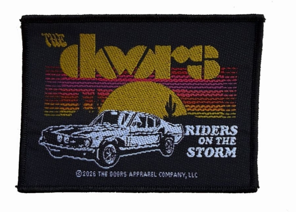 Doors The - Patch Riders Of The Storm (7,3 Cm X in the group MERCHANDISE / Accessoarer / Kommande / Pop-Rock at Bengans Skivbutik AB (5691986)