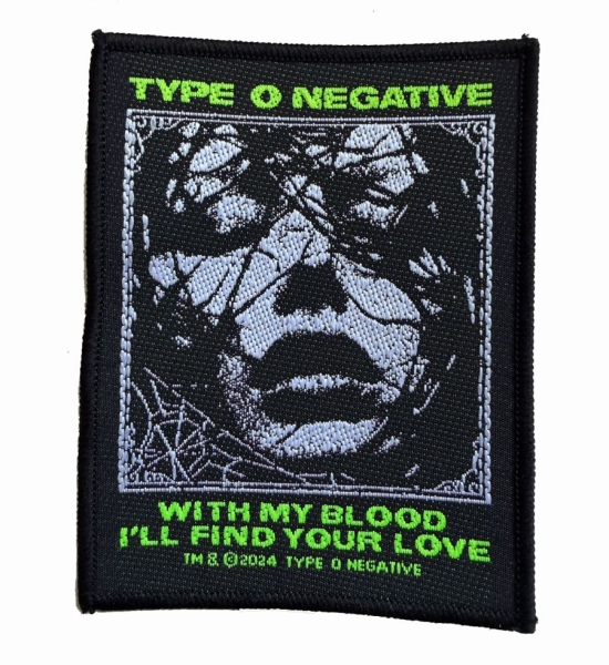 Type O Negative - Patch With My Blood I'll Find Your in the group MERCHANDISE / Accessoarer / Kommande / Hårdrock at Bengans Skivbutik AB (5691991)