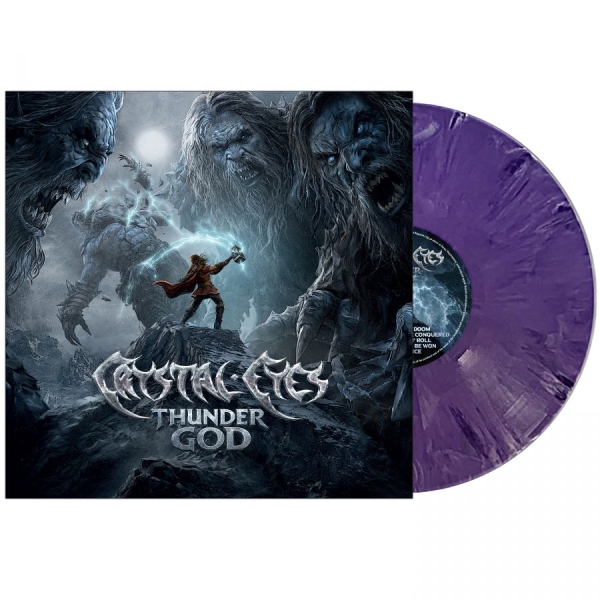 Crystal Eyes - Thunder God (Marbled Vinyl Lp) in the group VINYL / Upcoming releases / Hårdrock at Bengans Skivbutik AB (5692062)
