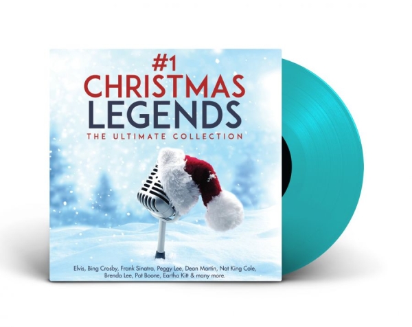 Various Artists - #1 Christmas Legends (Blue Vinyl Lp in the group VINYL / Upcoming releases / Julmusik at Bengans Skivbutik AB (5692068)
