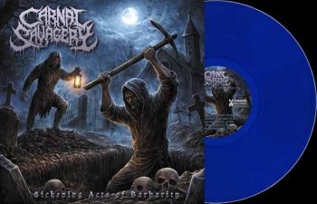 Carnal Savagery - Sickening Acts Of Barbarity (Blue V in the group VINYL / Upcoming releases / Hårdrock at Bengans Skivbutik AB (5692242)