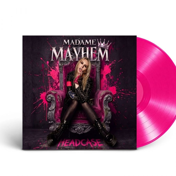 Madame Mayhem - Headcase (Pink Vinyl Lp) in the group VINYL / Upcoming releases / Hårdrock at Bengans Skivbutik AB (5692535)