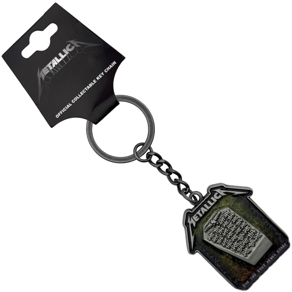 Metallica - Never Die Tombstone Keychain in the group MERCHANDISE / Keyring /  /  at Bengans Skivbutik AB (5692763)