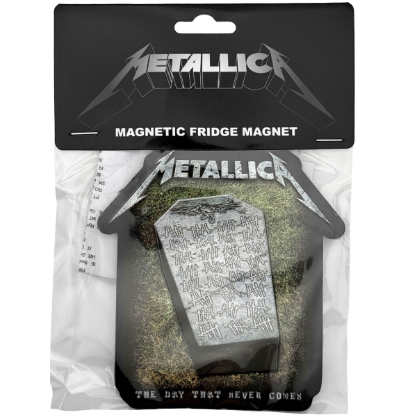 Metallica - Never Die Tombstone Magnet in the group MERCHANDISE / Magnet / / at Bengans Skivbutik AB (5692770)