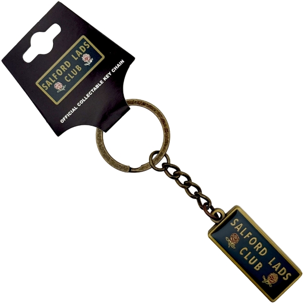 Salford Lads Club - Box Logo Keychain in the group MERCH / Accessories / Keyrings at Bengans Skivbutik AB (5692785)