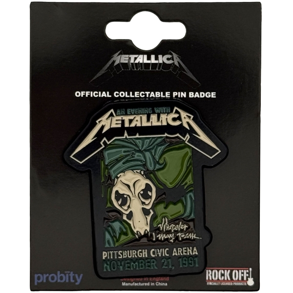 Metallica - Roam Tour Pin Badge in the group MERCH / Accessories / Pins & badges at Bengans Skivbutik AB (5692787)