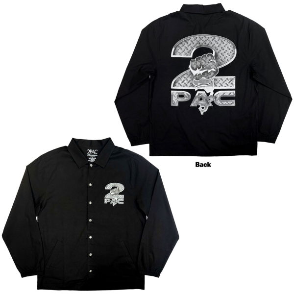 2Pac - Steel Logo Uni Bl Shirt in the group MERCHANDISE / Shirt / / at Bengans Skivbutik AB (5692968r)