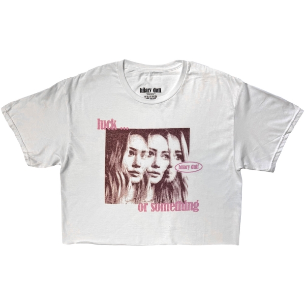 Hilary Duff - 3 Hilarys Lady Wht Crop Top in the group MERCHANDISE / T-shirt / Nyheter / Pop-Rock at Bengans Skivbutik AB (5692996r)