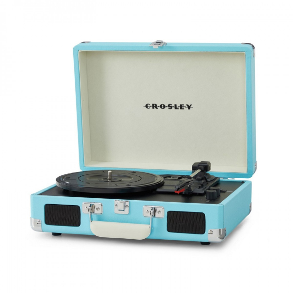 Vinylspelare - Cruiser Plus Deluxe Portable Turntable - Now With Bluetooth Out (Turquoise) in the group Equipment & accessories / Turntables at Bengans Skivbutik AB (5693698)