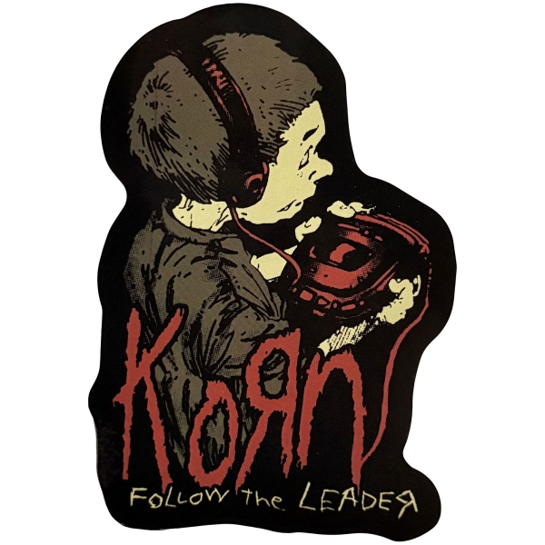 Korn - Follow The Leader Sticker in the group MERCHANDISE / Merch / Nyheter / Hårdrock at Bengans Skivbutik AB (5694833)