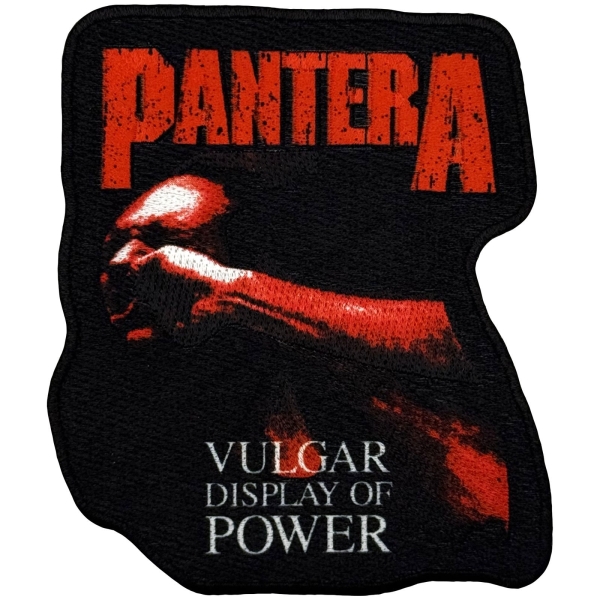 Pantera - Red Vulgar Woven Patch in the group MERCH / Accessories / Patches at Bengans Skivbutik AB (5694897)