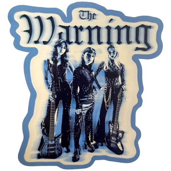 Warning - Blue Blur Sticker in the group MERCHANDISE / Merch / Nyheter / Hårdrock at Bengans Skivbutik AB (5695005)