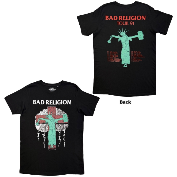 Bad Religion - Liberty 91 Tour Uni Bl T-Shirt in the group MERCHANDISE / T-shirt / Nyheter / Punk at Bengans Skivbutik AB (5695018r)