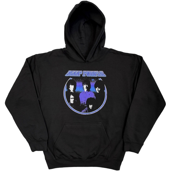 Deep Purple - Band Circle Photo Uni Bl Hoodie in the group MERCHANDISE / Hoodies / Nyheter / Hårdrock at Bengans Skivbutik AB (5695028r)