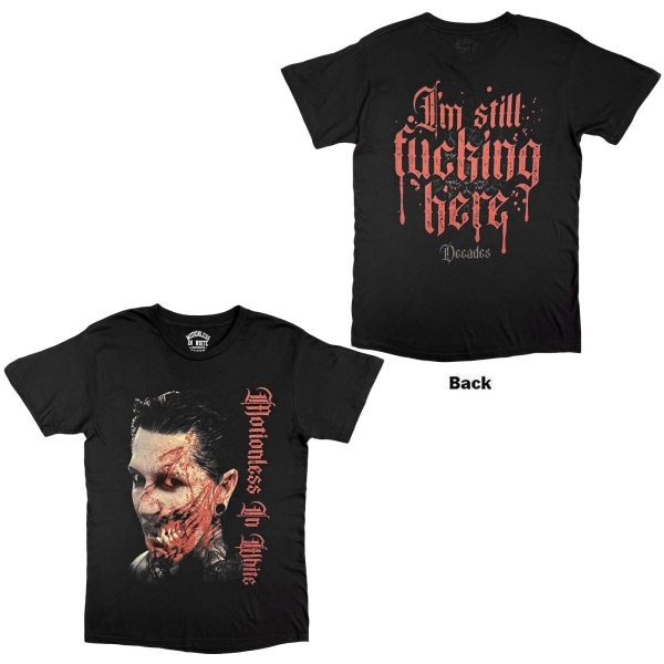 Motionless In White - Decades Uni Bl T-Shirt in the group MERCHANDISE / T-shirt / Nyheter / Hårdrock at Bengans Skivbutik AB (5695038r)