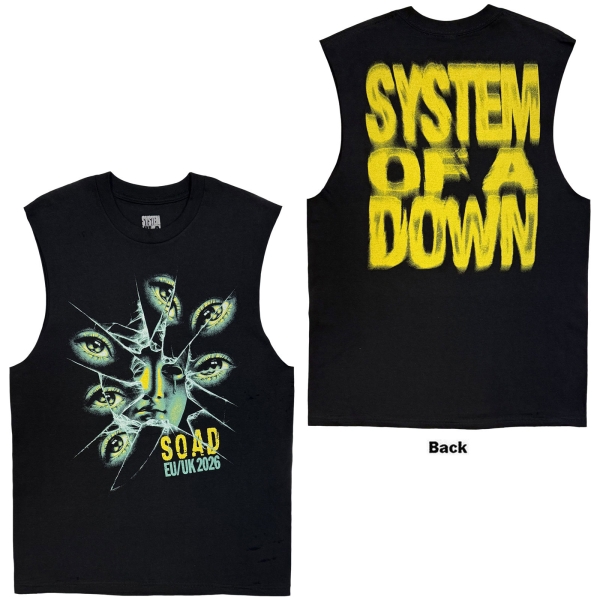 System Of A Down - Shattered Eyes Tour 26 Uni Bl Tank in the group MERCHANDISE / T-shirt / Nyheter / Hårdrock at Bengans Skivbutik AB (5695349r)