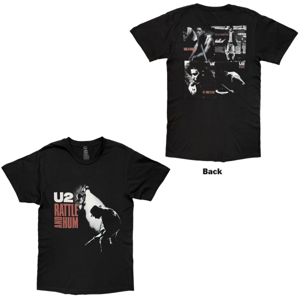 U2 - Rattle And Hum Photos Uni Bl T-Shirt in the group MERCHANDISE / T-shirt / Nyheter / Pop-Rock at Bengans Skivbutik AB (5695360r)