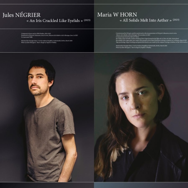 Jules Négrier / Maria W Horn - An Iris Crackled Like Eyelids / All in the group VINYL / Upcoming releases / Dance-Techno at Bengans Skivbutik AB (5695407)