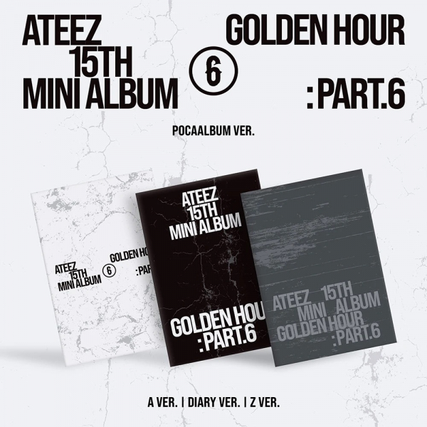 Ateez - Golden Hour : Part.6 (Pocaalbum) (Random Ver.) in the group MERCHANDISE / Merch+Code / Kommande / K-Pop at Bengans Skivbutik AB (5695467)