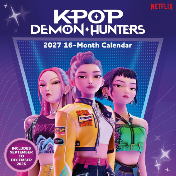 K-Pop Demon Hunters - 2027 30X30 Square Calendar in the group MERCH / Gadgets / Calendars at Bengans Skivbutik AB (5696524)