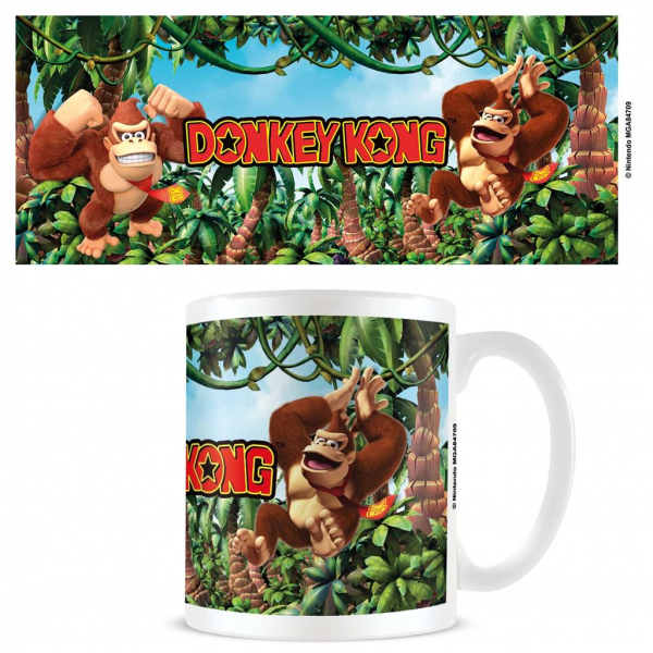 Donkey Kong - 3D Jungle White Pod Mug in the group MERCH / Home & decor / Mugs at Bengans Skivbutik AB (5696547)