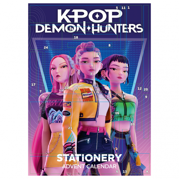 K-Pop Demon Hunters - Advent Calendar 2027 Portrait  in the group MERCH / Gadgets / Calendars at Bengans Skivbutik AB (5696600)