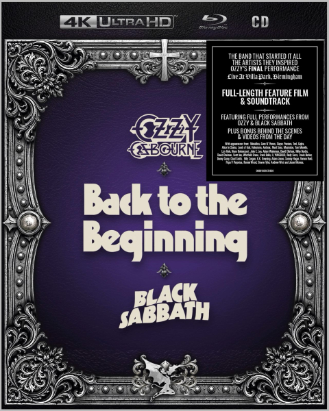Ozzy Osbourne & Black Sabbath - Back To The Beginning (CD, 4K Ultra HD & HD Blu-ray Boxset) in the group MUSIK / CD+Blu-ray / Hårdrock at Bengans Skivbutik AB (5697958)