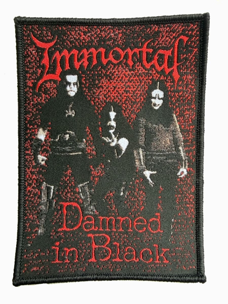 Immortal - Patch Damned In Black (12 X 8,6 Cm) in the group OTHER / Kommande - alla format at Bengans Skivbutik AB (5698000)