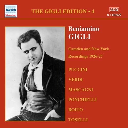 Various - Gigli Edition Vol 4 in the group CD / Klassiskt at Bengans Skivbutik AB (571290)