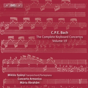 Cpe Bach - Keyboard Concertos Vol 19 in the group Externt_Lager /  at Bengans Skivbutik AB (572254)