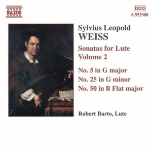 Weiss Silvius Leopold - Sonatas For Lute Vol 2 in the group Externt_Lager /  at Bengans Skivbutik AB (583975)