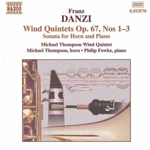 Danzi Franz - Wind Quintets Op 67 in the group Externt_Lager /  at Bengans Skivbutik AB (587173)