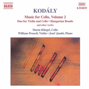 Kodaly Zoltan - Music For Cello Vol 2 in the group Externt_Lager /  at Bengans Skivbutik AB (588001)