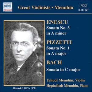 Bach Enescu Pizzetti - Violin Sonatas in the group CD / Klassiskt at Bengans Skivbutik AB (609551)