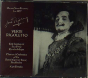 Björling Jussi - Verdi-Rigoletto/Bendix 1957 in the group Externt_Lager /  at Bengans Skivbutik AB (640256)