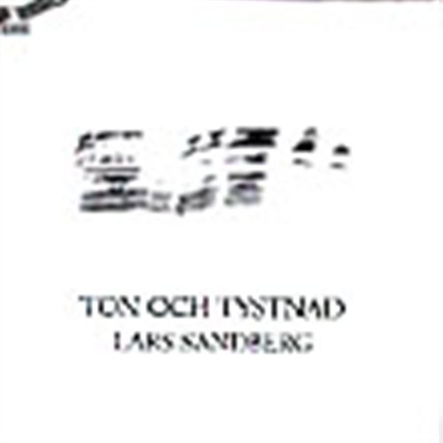 Sandberg Lars - Ton Och Tystnad in the group OTHER / -Start JazzKlass Summer at Bengans Skivbutik AB (645477)