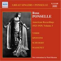 Rosa Ponselle - American Recordings Vol 3 in the group Externt_Lager /  at Bengans Skivbutik AB (650067)