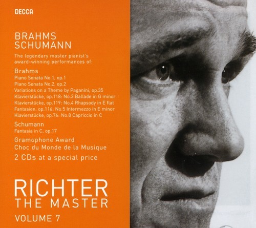 Richter Sviatoslav Piano - Plays Schumann/Brahms  Master Vol 7 in the group CD / Klassiskt at Bengans Skivbutik AB (653631)