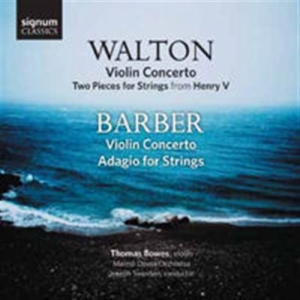 Walton William / Barber Samuel - Violin Concertos in the group Externt_Lager /  at Bengans Skivbutik AB (689526)