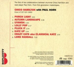 Hamilton Chico With Paul Horn - Chico Hamilton With Paul Horn in the group CD / Jazz at Bengans Skivbutik AB (705759)