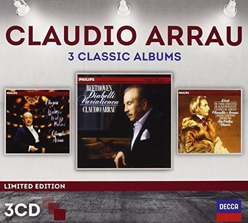 Arrau Claudio Piano - Three Classic Albums (Ltd 3Cd) in the group CD / Klassiskt at Bengans Skivbutik AB (986462)