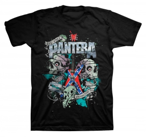Pantera Texas Skull Mens Black T Shirt in the group OTHER / Merchandise at Bengans Skivbutik AB (V-2628254)